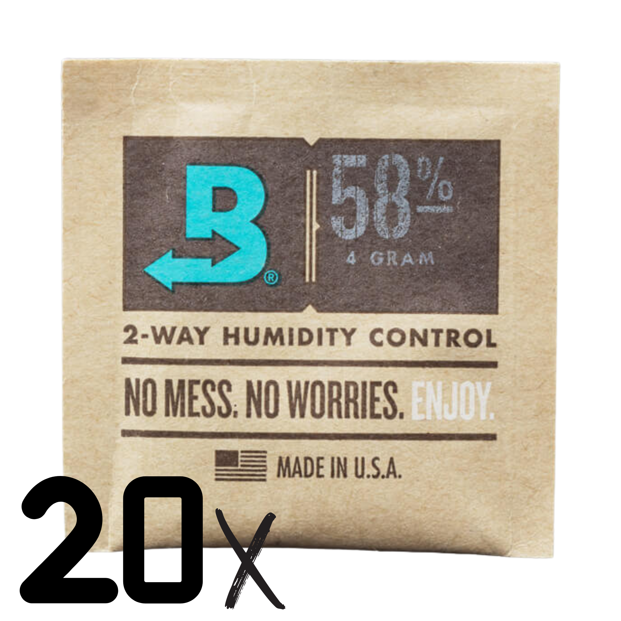58%/62% - 4g bis 8g Boveda Hygro-Pack Feuchtigkeit - Feuchtigkeitskontrolle - Aufbewahrung von Kräutern - humidity pack - Luftfeuchtigkeit