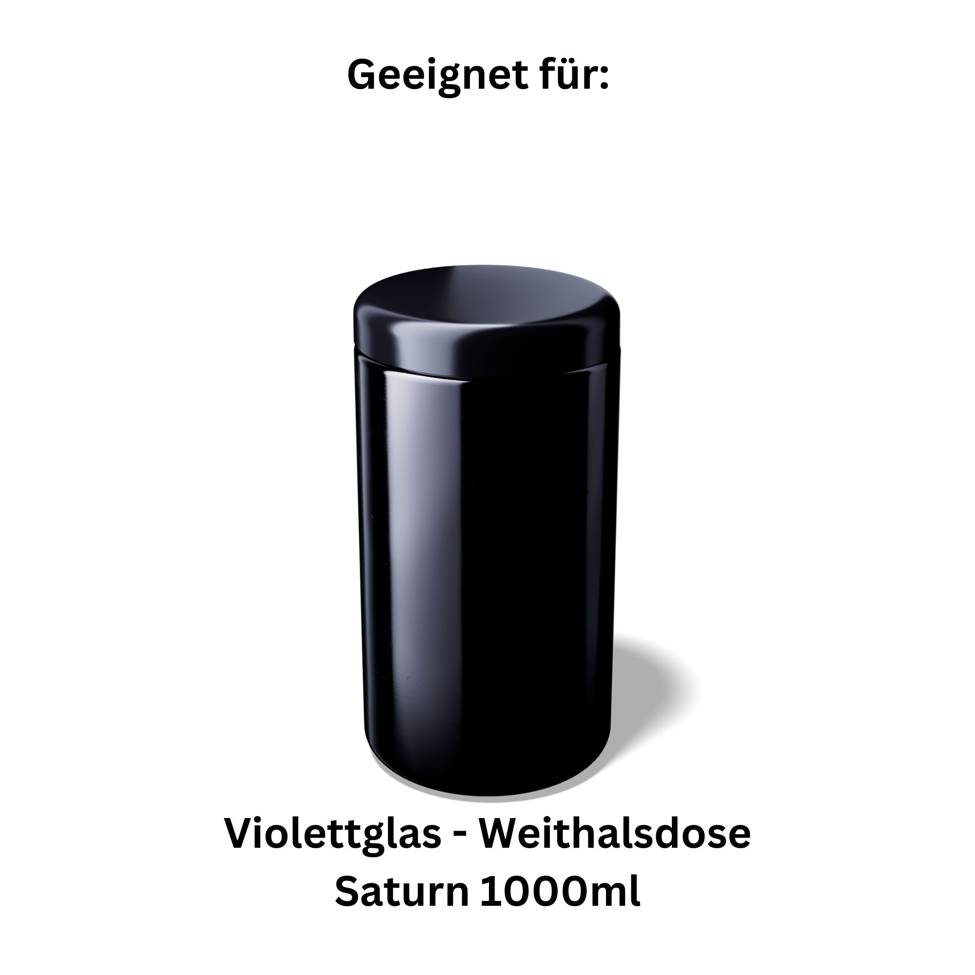 Humidor Curing-Jar 30 Deckel - Deckel mit Hygrometer - Stash Jar - passend für MIRON Violettglas SATURN 500ml - Lagerung Konservierung