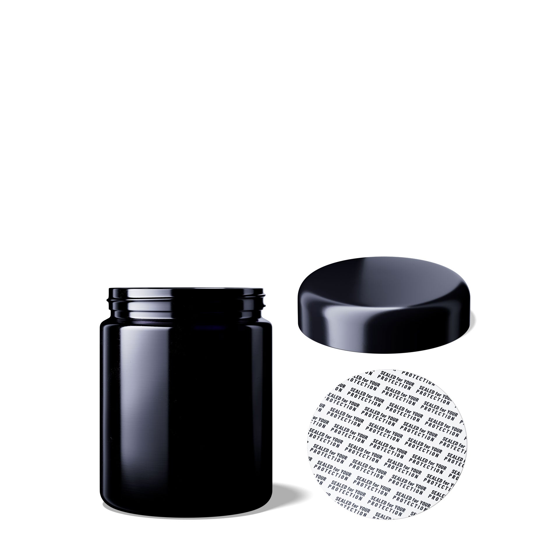 MIRON Saturn 250ml Weithalsdose - SM140009-204 inkl. Deckel und Versiegelung - EGA35A1A001-200 UV-Glas, luftdicht, geruchsneutral