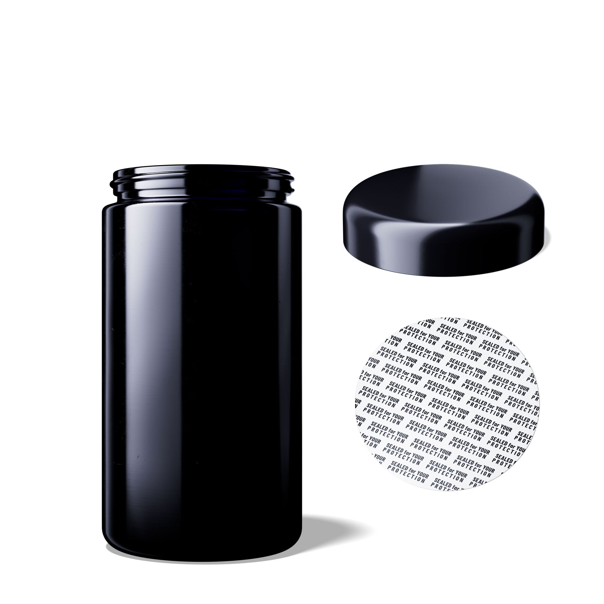 MIRON Saturn 500ml Weithalsdose - SM120016-204 inkl. Deckel und Originalitätssiegel - EGA36A1A001-200 UV-Glas, luftdicht, geruchsneutral