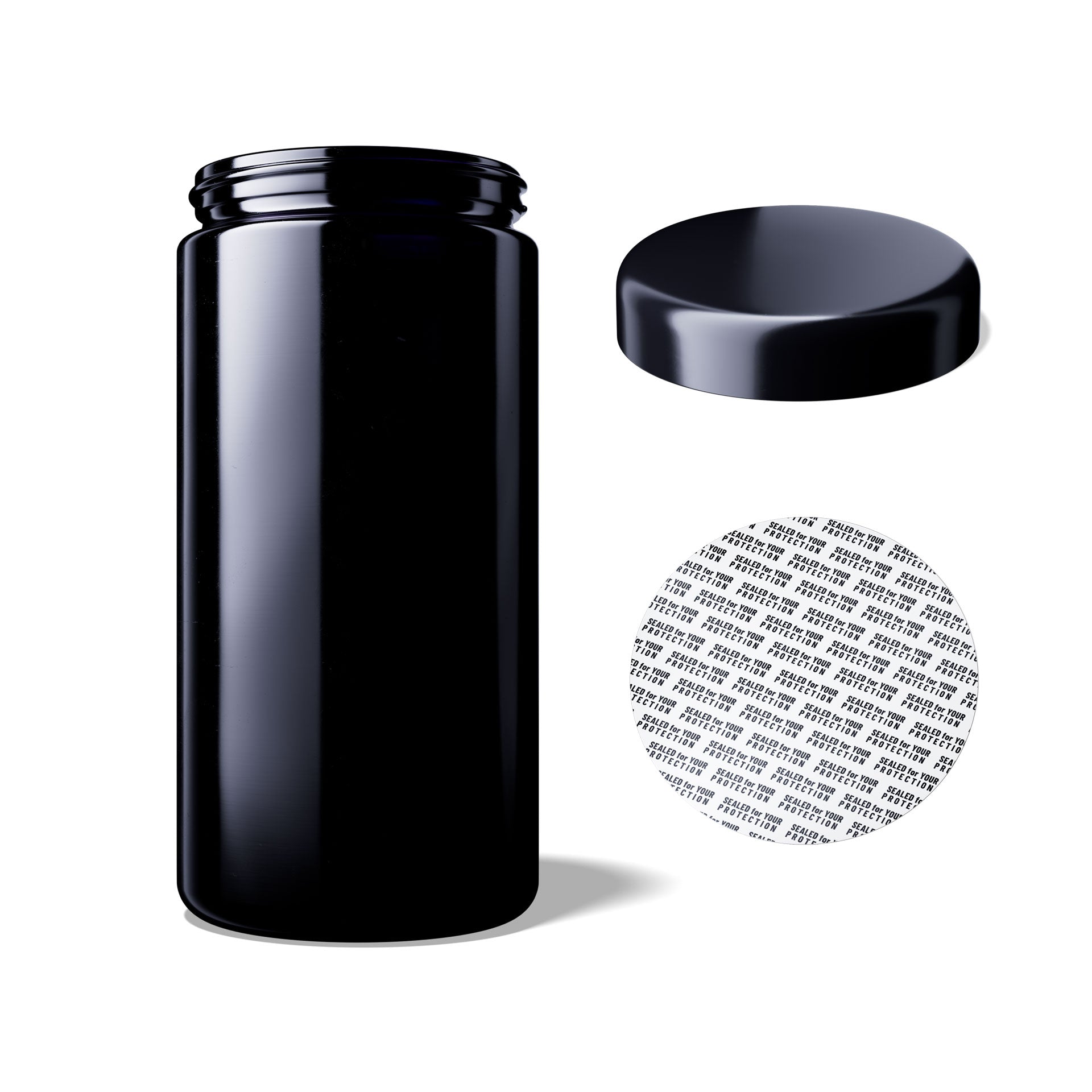 MIRON Saturn 1000ml Weithalsdose - SM120017-204 inkl. Deckel und Originalitätssiegel - EGA36A1A001-200 UV-Glas, luftdicht, geruchsneutral
