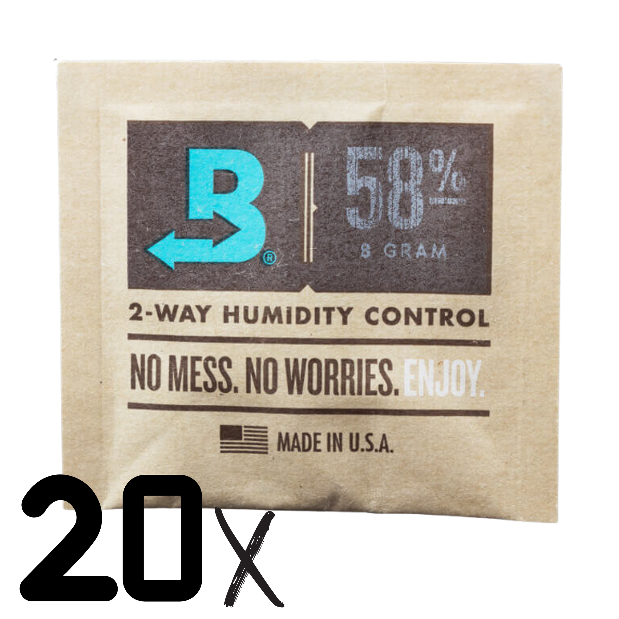 58%/62% - 4g bis 8g Boveda Hygro-Pack Feuchtigkeit - Feuchtigkeitskontrolle - Aufbewahrung von Kräutern - humidity pack - Luftfeuchtigkeit