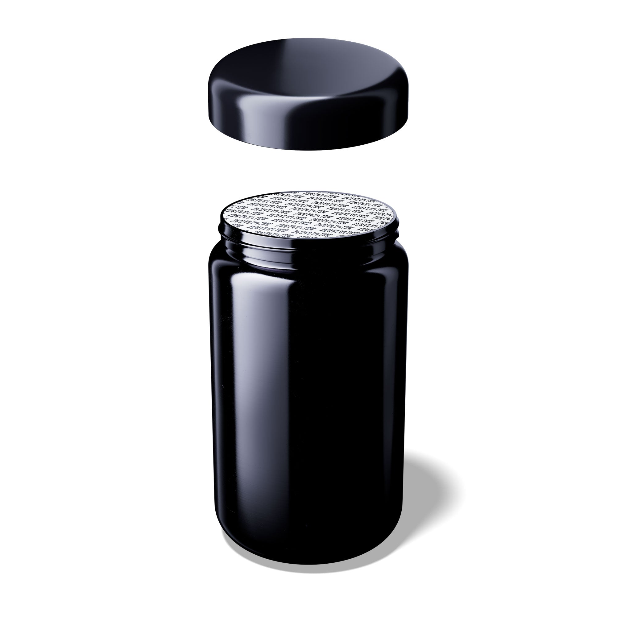 MIRON Saturn 400ml Weithalsdose - SM130016-204 inkl.  Deckel und Siegel - EGA35A1A001-200 UV-Glas, luftdicht, geruchsneutral, Aufbewahrungsbehälter, UV-Schutz, Vorratsdose