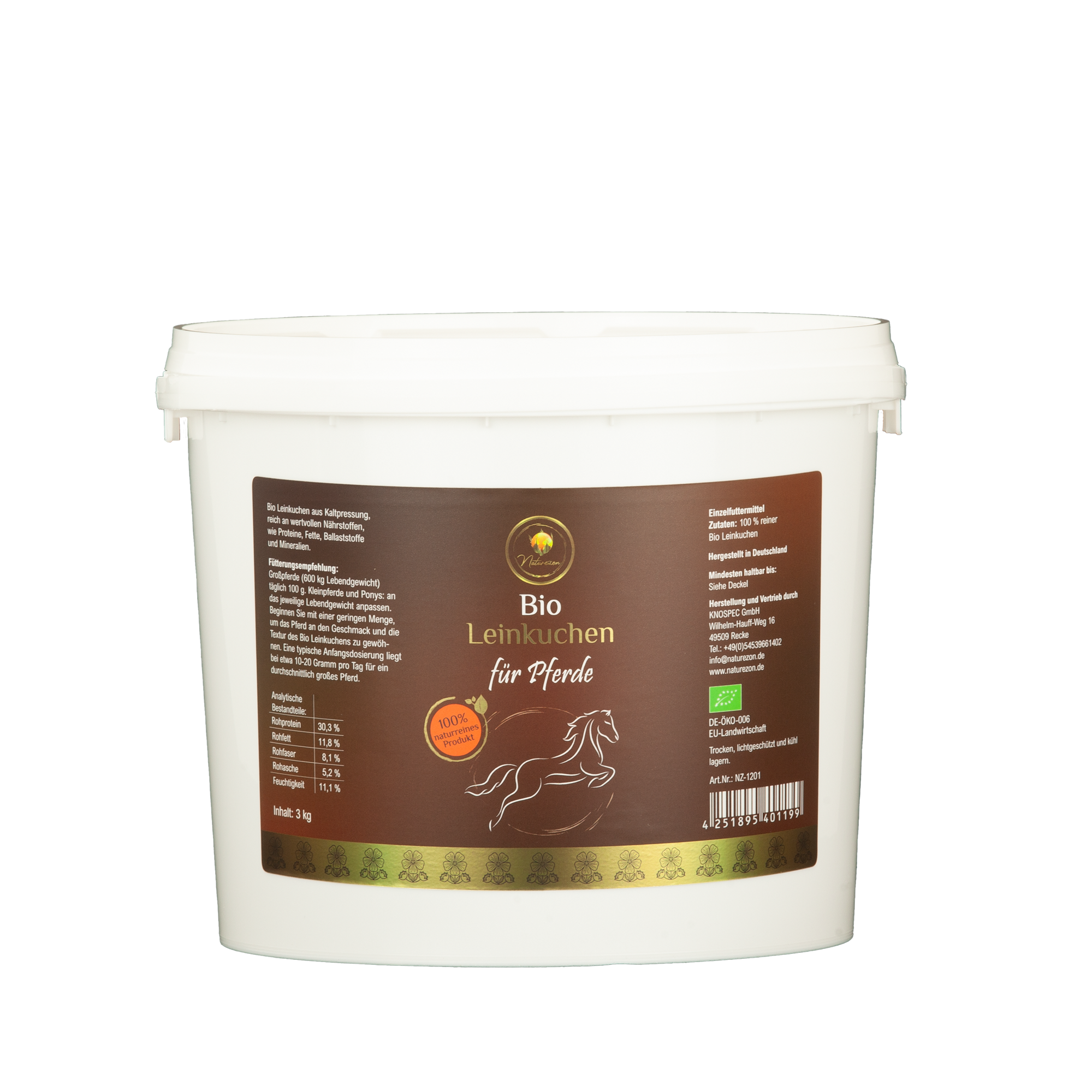 (Pressung 22.08.2025) - Bio Leinkuchen 3 kg - Vorbestellung - 100% Natürlich - Wöchentliche Produktion