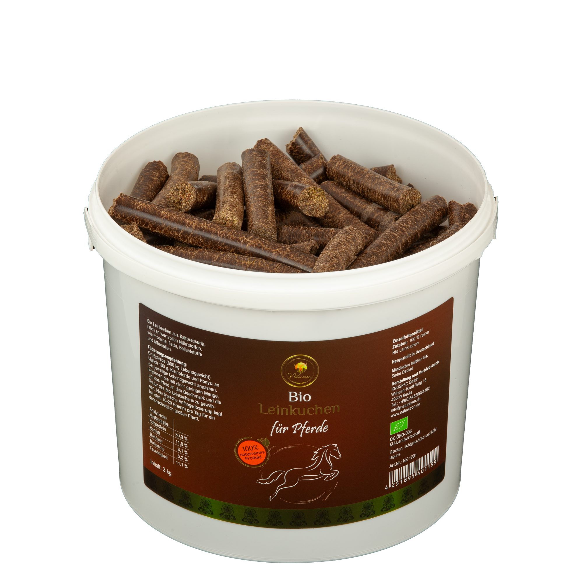 (Pressung 22.08.2025) - Bio Leinkuchen 3 kg - Vorbestellung - 100% Natürlich - Wöchentliche Produktion