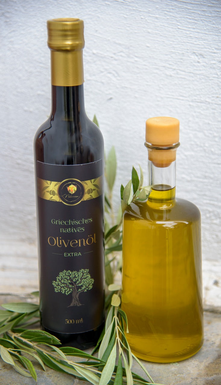 Naturezon® Griechisches Natives Olivenöl Extra 500 ml - aus eigener Plantage in Griechenland